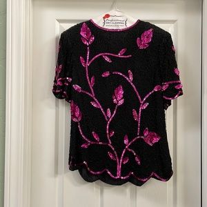 Lesley Fay embellished evening top.